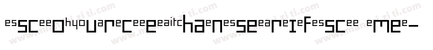 scourcehanserifsc me字体转换
